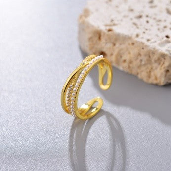 Pearl Twist Open Band – Minimalist Chic