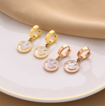 Elegant Shiny Gold Earrings