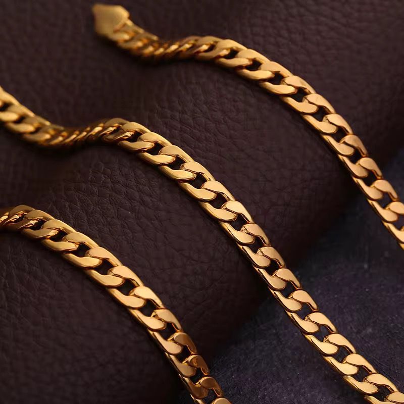 Cuban Link Gold-Plated Chain for Men – 18K Style | For Him Collection