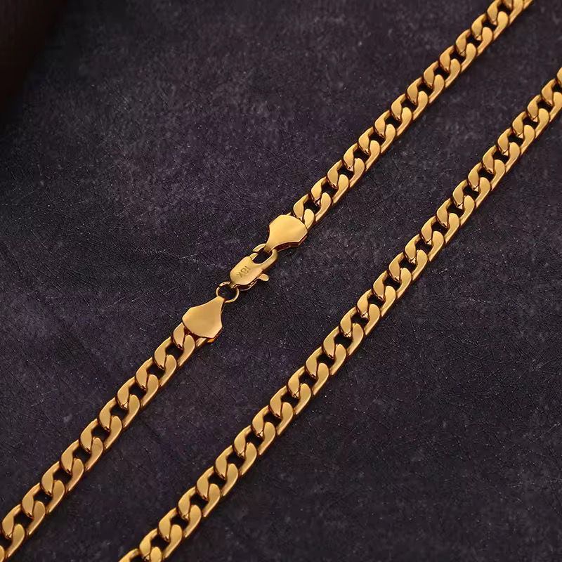 Cuban Link Gold-Plated Chain for Men – 18K Style | For Him Collection