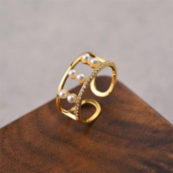 18K Gold Plated Designer Ring