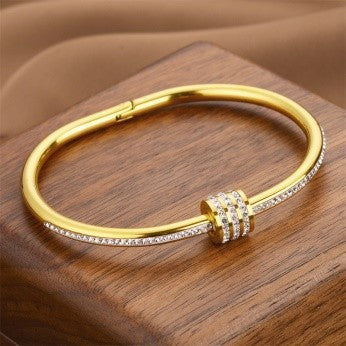 Classic Knot CZ Bracelet – Gold, Silver & Rose Gold